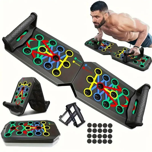 Push-Up Board for Men and Women Multifunctional Detachable Push-Up Bar for Strength Training Portable Home Gym Exercise Equipment Fitness Level Summervibes
